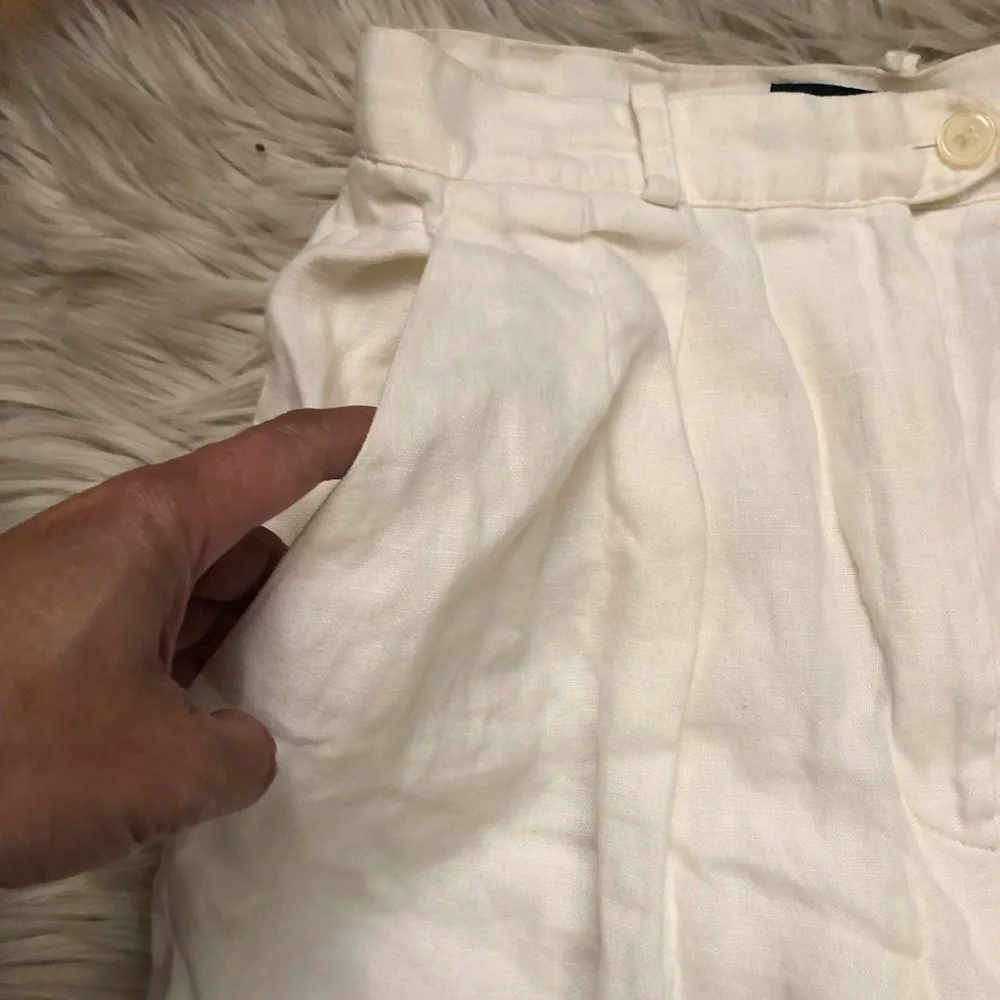 Lauren Ralph Lauren 100% Linen Coastal Grandma Straight Leg Womens Pants size 8